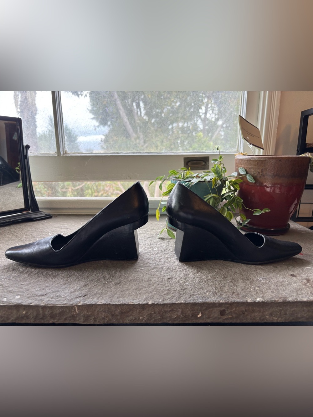 Michelle Mason Cantilevered Wedge Heels